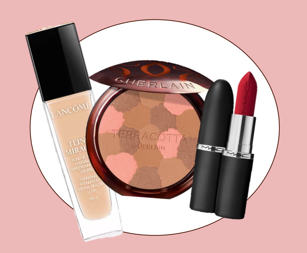 Produtos de maquilhagem usados no editorial: Lancôme Teint Miracle, Guerlain Terracotta Light e MAC Ruby Woo